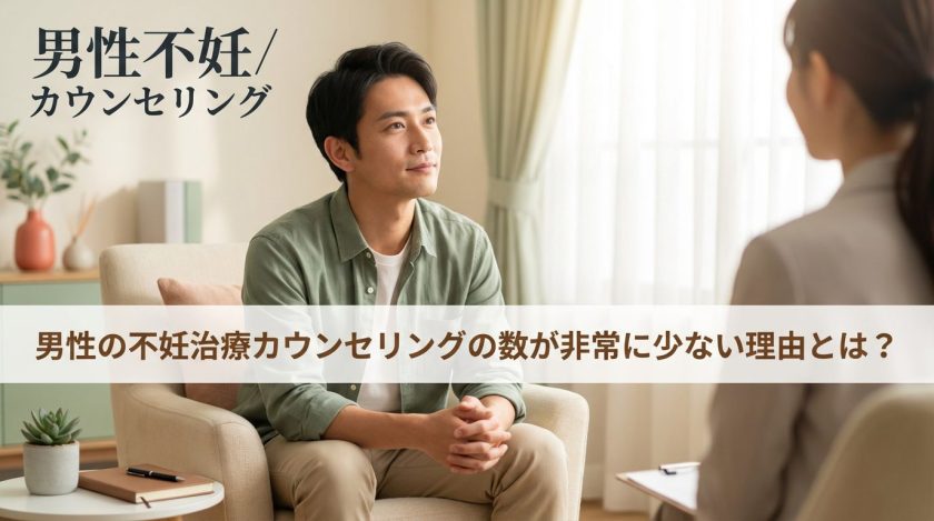 男性の不妊治療カウンセリングの数が非常に少ない理由とは？