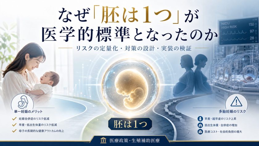 単一胚移植が原則になる理由とは？