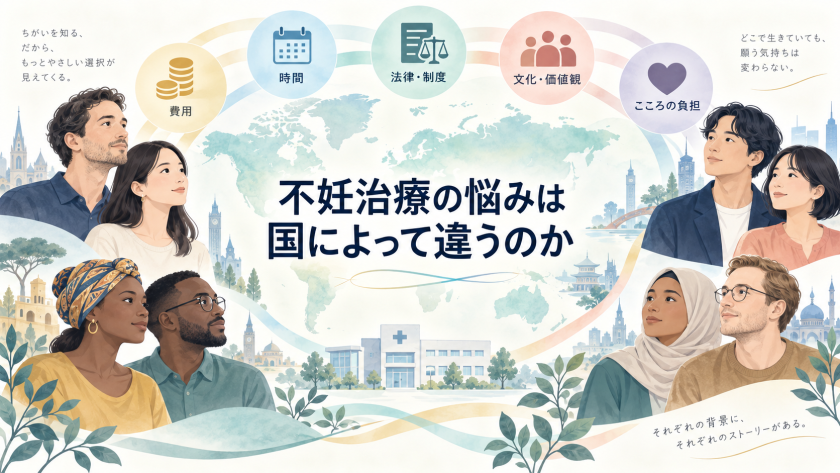 不妊治療の悩みは国によって違うのか？
