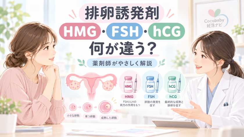 薬剤師が解説する不妊で使う薬シリーズ:排卵誘発剤「HMG製剤・FSH製剤・hCG製剤」は、何が違う？