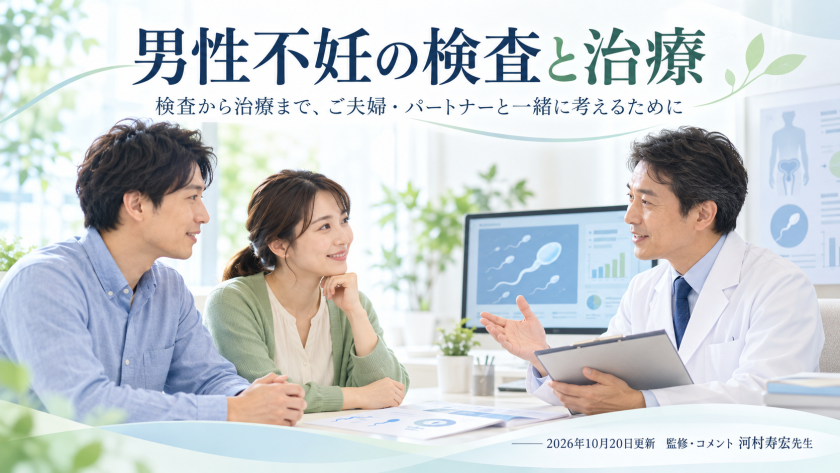 男性不妊について知っておきたいこと― 検査から治療まで、ご夫婦・パートナーと一緒に考えるために ―